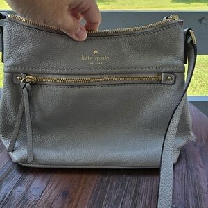 Kate Spade gray leather bag